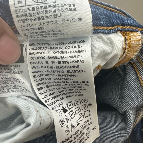 Levi’s Premium 501 Women’s Jeans‎ Size 25 Button Fly Straight Leg High Rise Blue - Picture 10 of 12